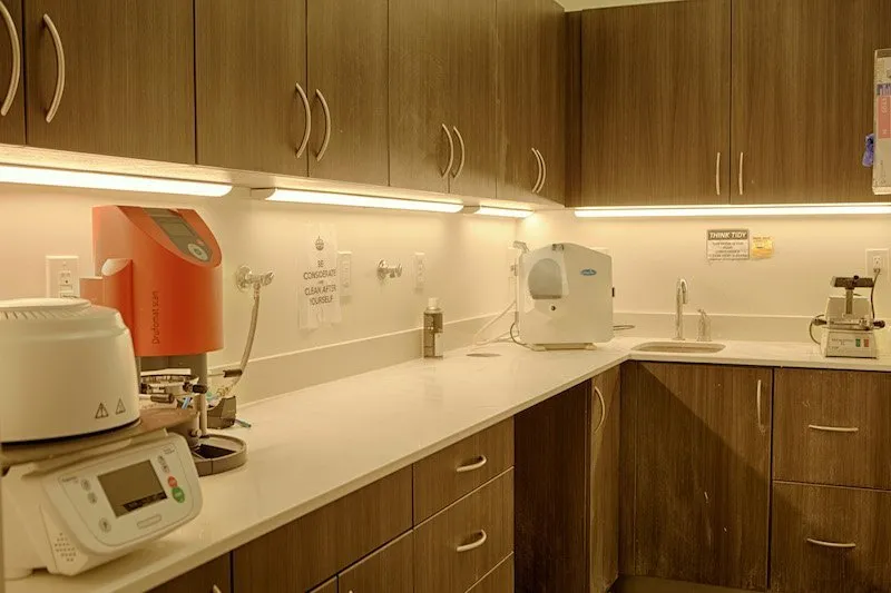 Inside of facilities and several machines utilized for patient work